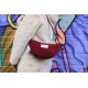 Half Moon Chest Front Bag Red Corduroy